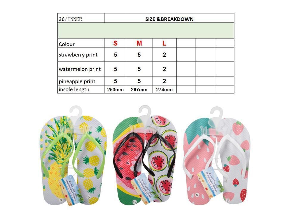 SANDALE FLIP FLOP FRUITS POUR FEMME