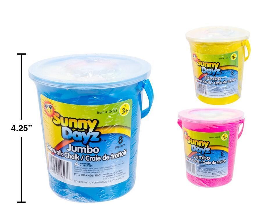 SEAU DE 8 CRAIE JUMBO 4PO (ETE)