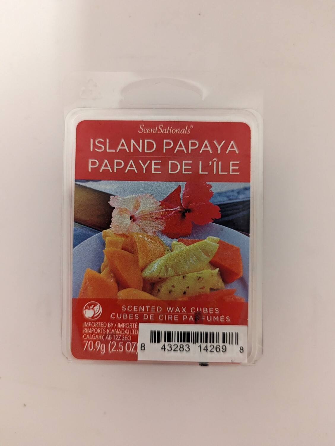 CUBES DE CIRE 70GR PAPAYE DE L ILE(B1-5)