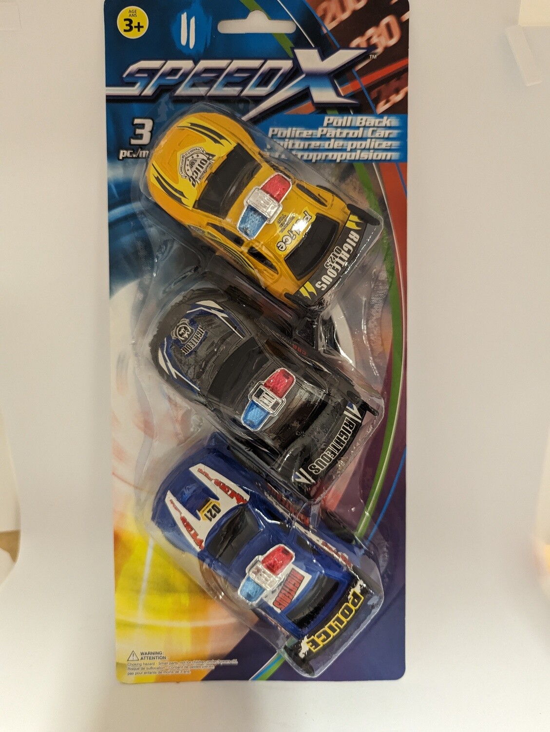 VOITURES DE POLICES A RETROPROPULSION 3 MCX (A2-3)