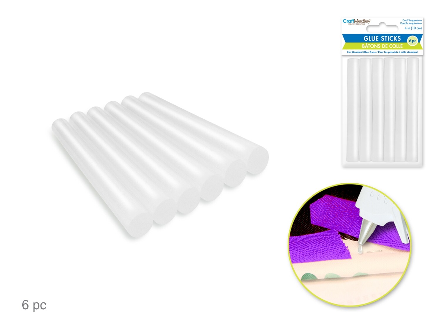 Colle en batons chaudes 4 po (6) (K3-3)