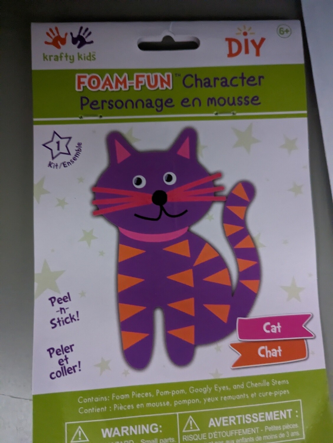 PERSONNAGE EN MOUSSE DIY CHAT (A4-5)