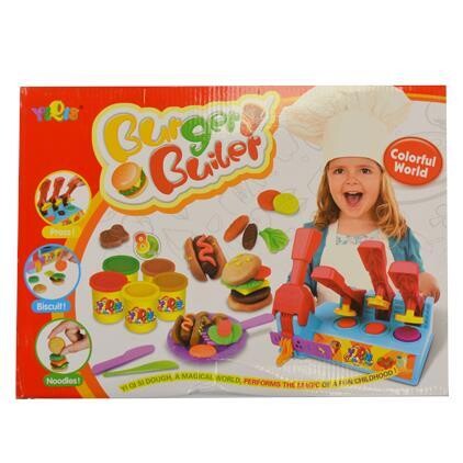 ENSEMBLE DE JEU PATE A MODELER HAMBURGER (A3-4)