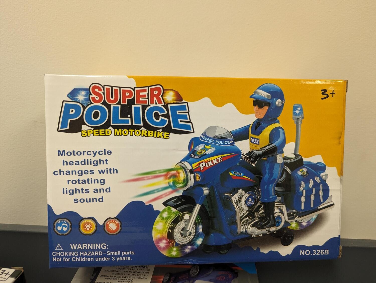 MOTO POLICE AVEC SON ET LUMIERE (A1-3)