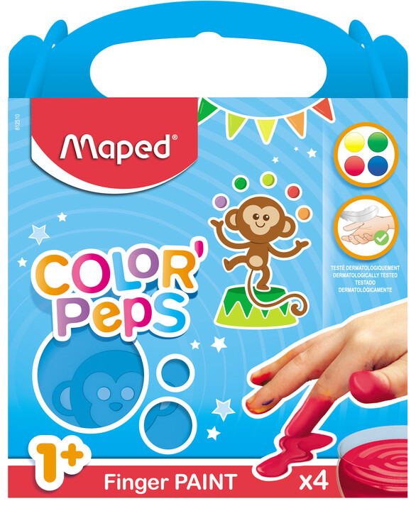 Maped ma première peinture aux doigt (en francais) 1 an + (K5-5DIS)