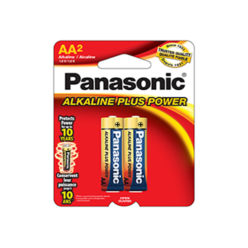BATTERIE PANASONIC ALKALINE AA-2 (J4-3)