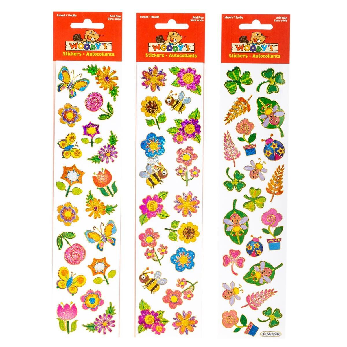 AUTOCOLLANT 10X2 FLEUR ET INSECTGE