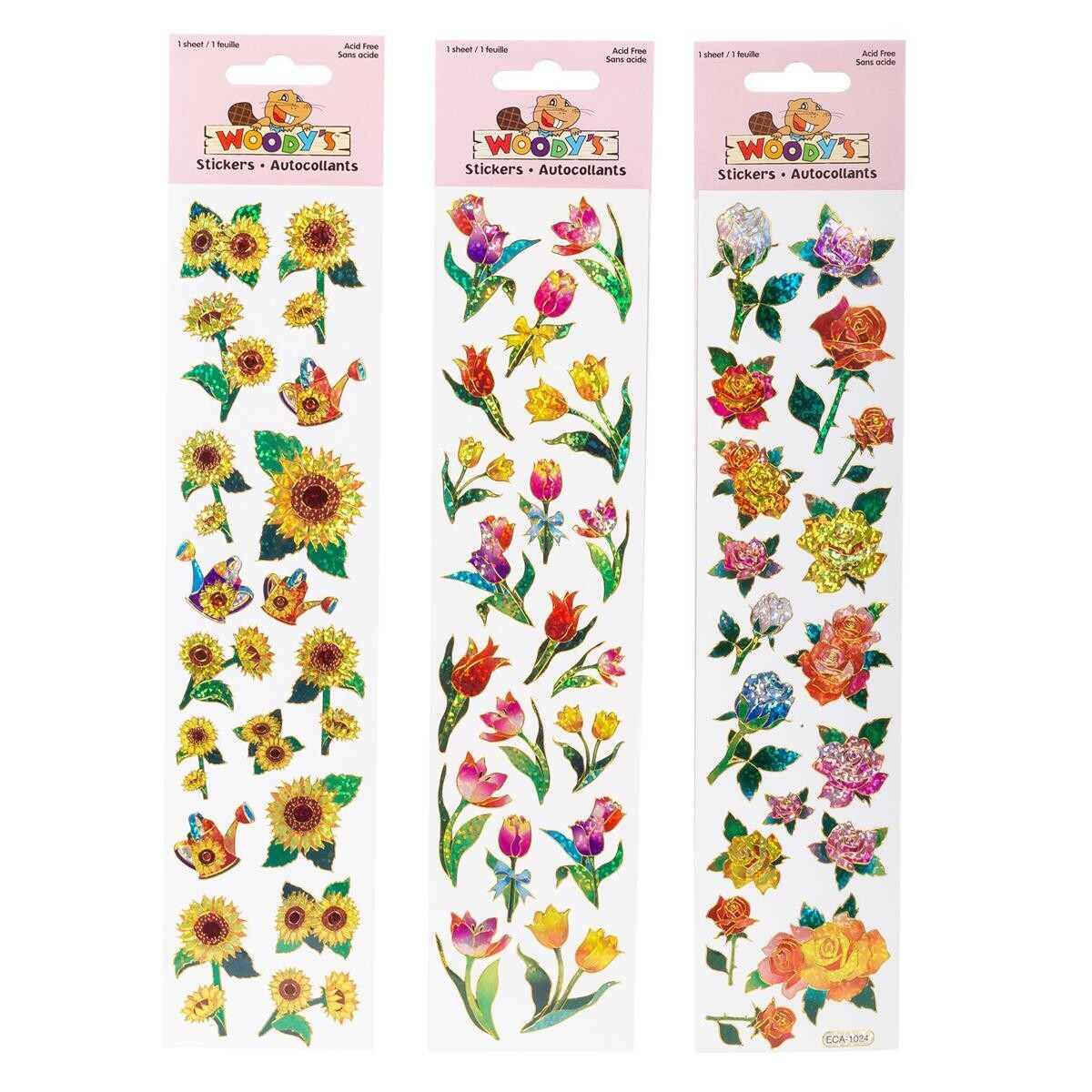 AUTOCOLLANT 10X2 FLEURS REALISTE