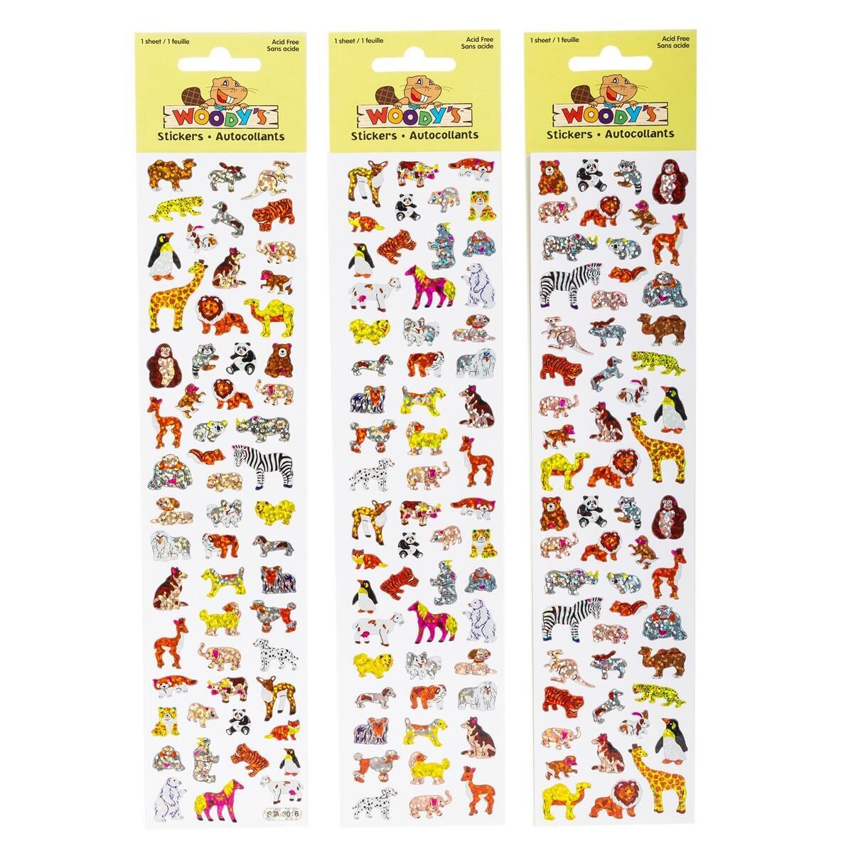 AUTOCOLLANT 10X2 ANIMAUX MIGNON