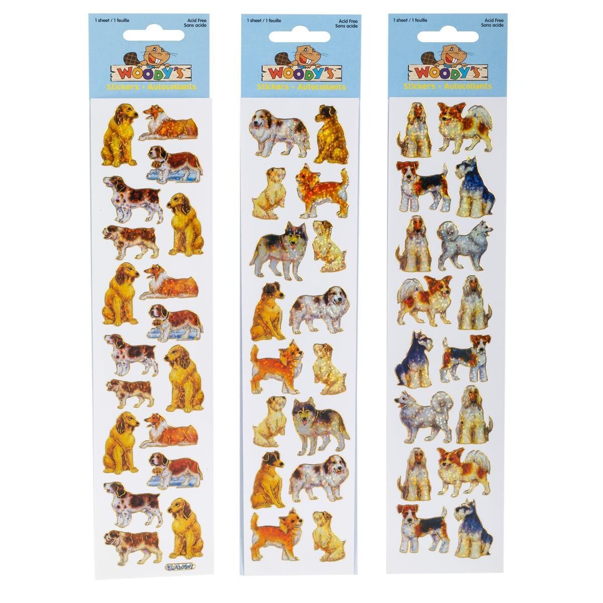 AUTOCOLLANT 10X2 CHIEN