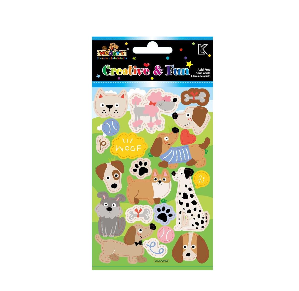 AUTOCOLLANT 4 X 6 CHIENS