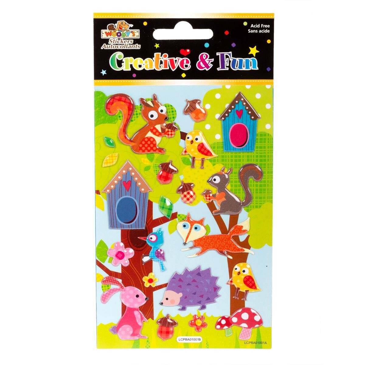 AUTOCOLLANT 4 X 6 ECUREUIL