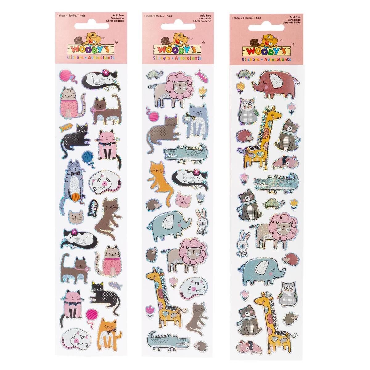 AUTOCOLLANT 10X2 ANIMAUX SAUVAGE