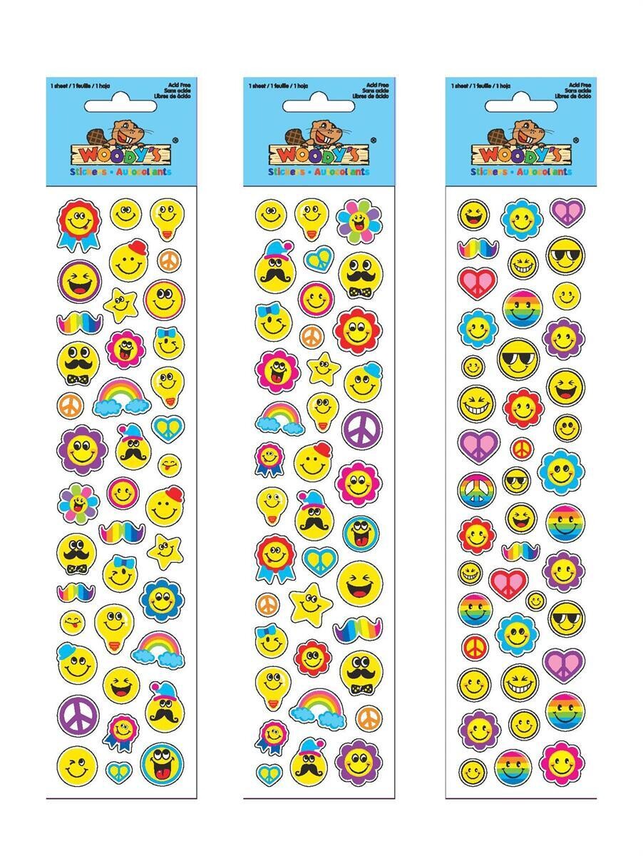 AUTOCOLLANT 10X2 EMOJI