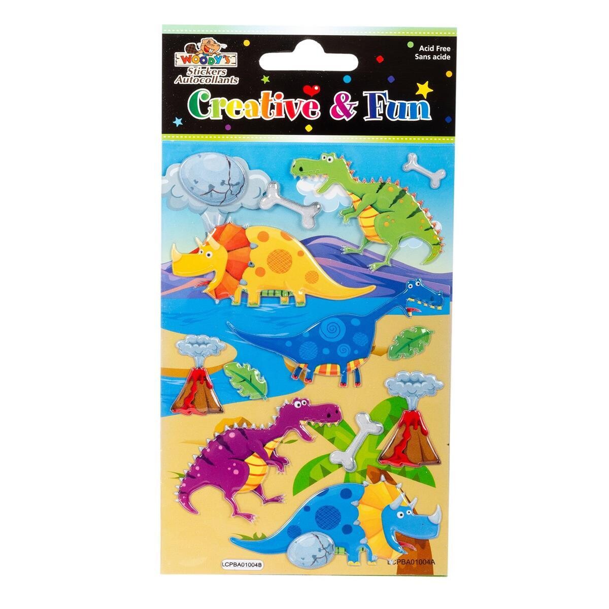 AUTOCOLLANT 4 X 6 DINO JOYEUX