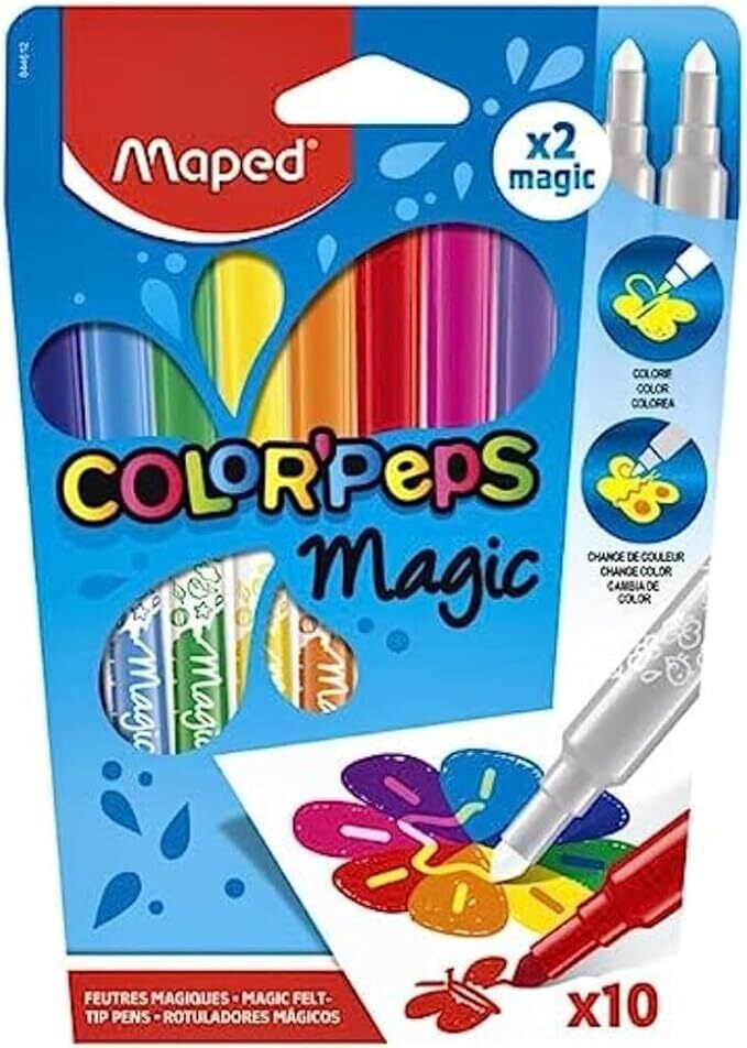 MAPED  PQ DE 10 MARQUEURS MAGIQUE+2 (I5-6)