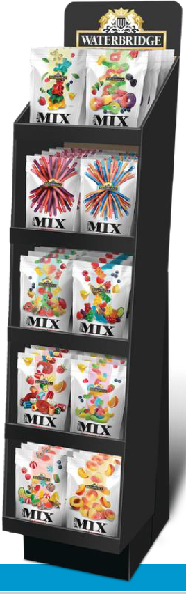 PRÉSENTOIR DE BONBON MIX 90 X 175G (ÉTÉ)