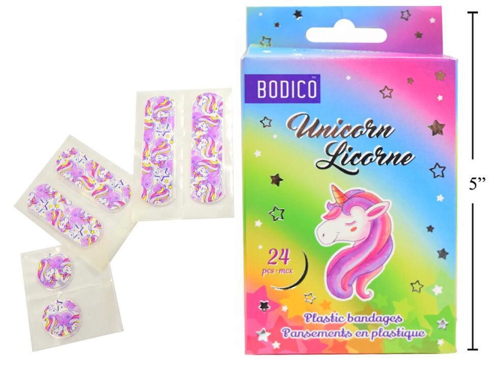 PANSEMENT LICORNE EN PLASTIQUE (24)(O2-3)