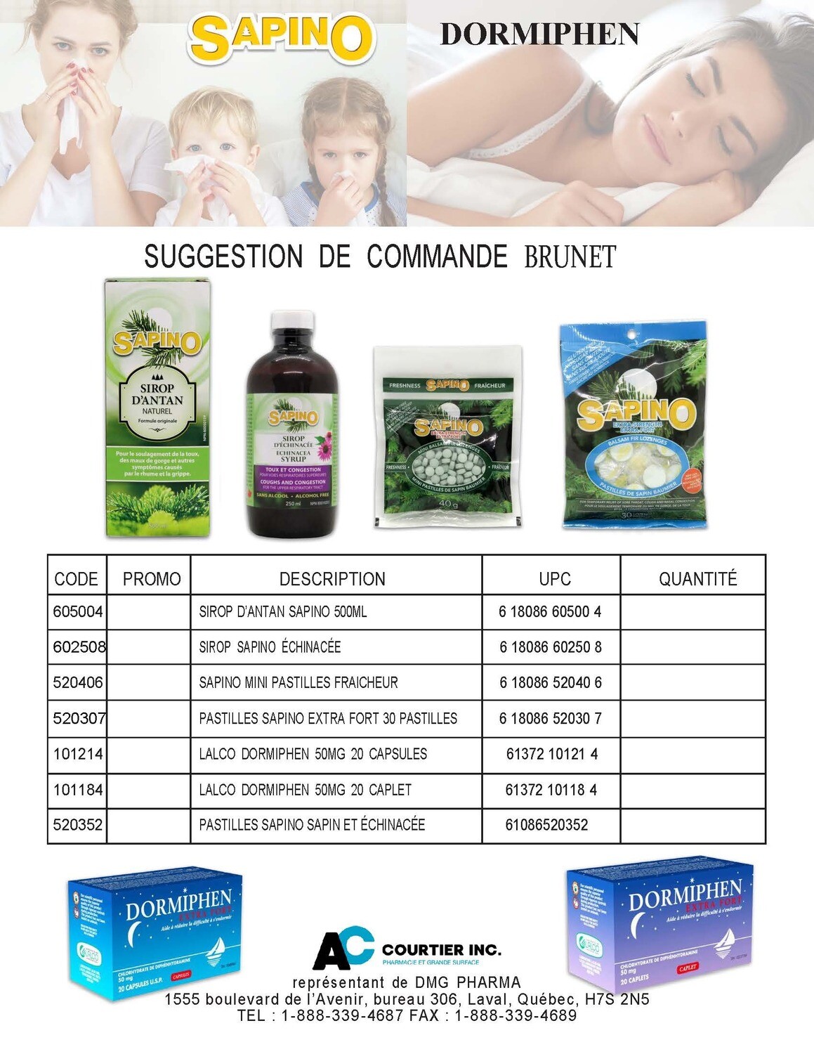 Suggestion de commande