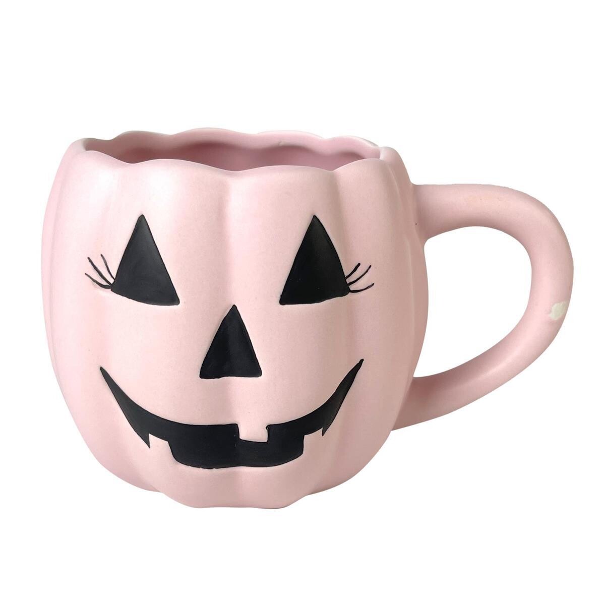 TASSE CERAMIQUE CITROUILLE ROSE 6PO (HW)(RW)