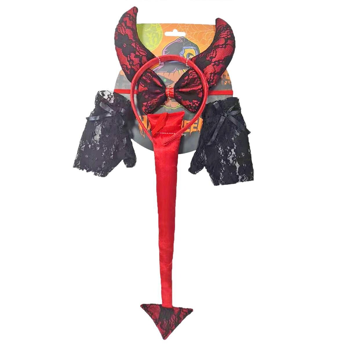 COSTUME ACCESSOIRES DE DIABLES 4EN1 (HW)(RW)