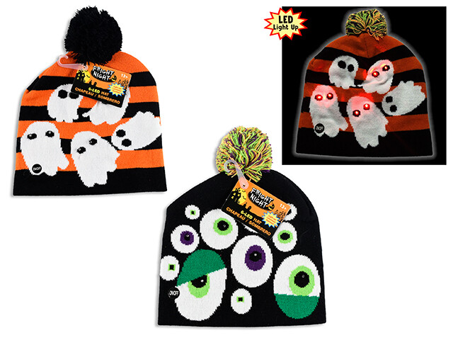 TUQUE LUMINEUSE AVEC POMPOM (HW)
