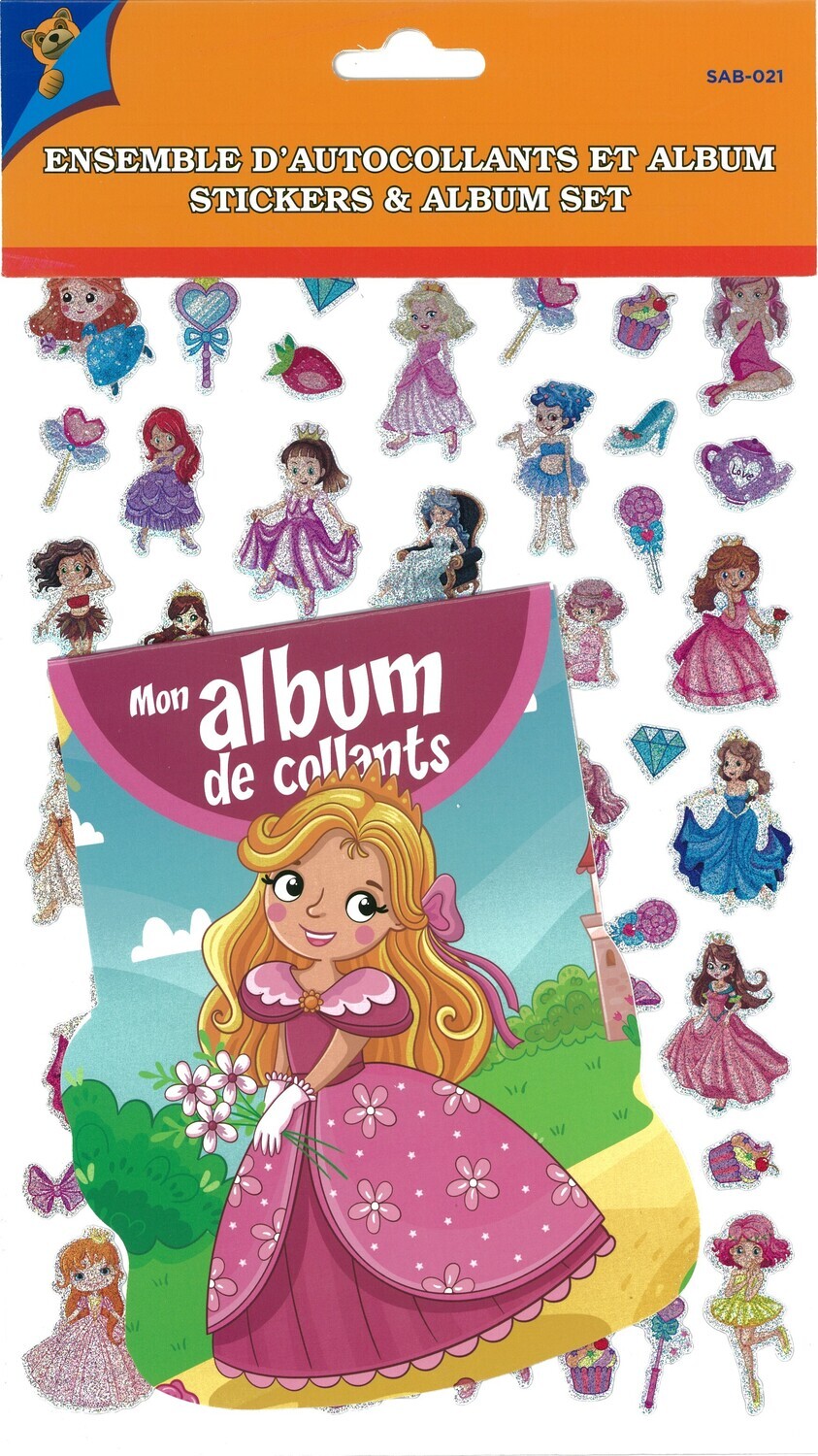 ENSEMBLE D AUTOCOLLANTS ET ALBUM PRINCESSE(P1)