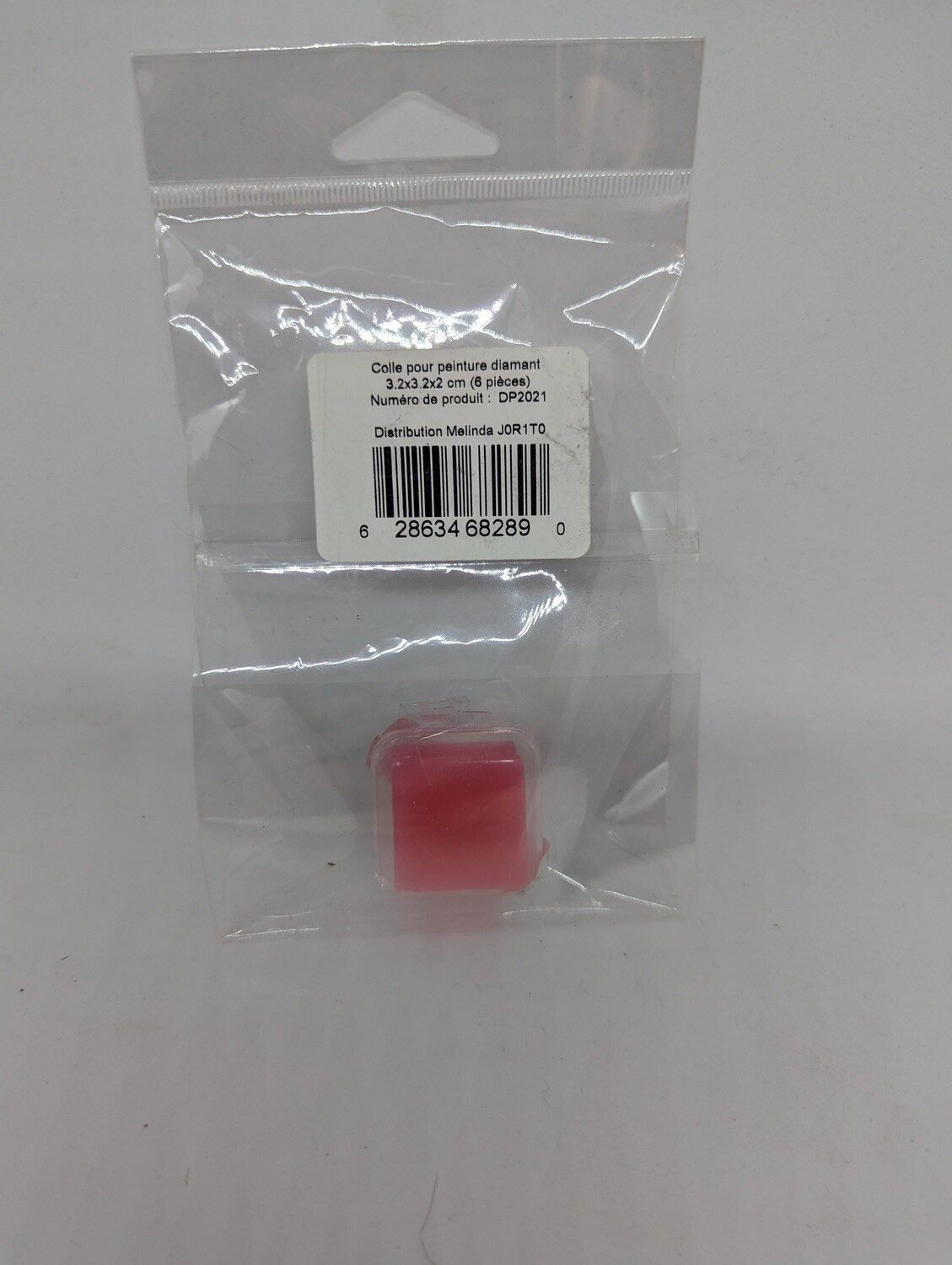 COLLE POUR PEINTURE A DIAMANT  (PQT 6) 2 x 2  CM(A11-7)