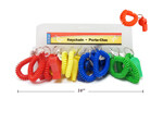 PORTE CLE POIGNET AVEC SIFFLET PQT 12(L5)