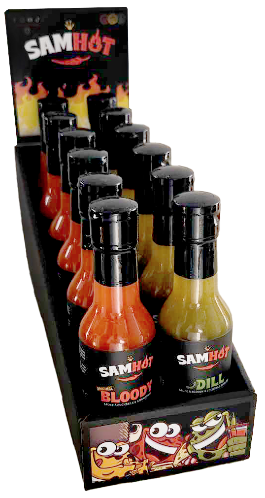 PRESENTOIR SAMHOT 12 SAUCES (PRESENTOIR GRATUIT AVEC ACHAT)