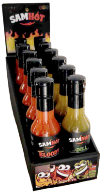 PRESENTOIR SAMHOT 12 SAUCES (PRESENTOIR GRATUIT AVEC ACHAT)