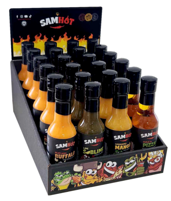 PRESENTOIR SAMHOT 24 SAUCES (PRESENTOIR GRATUIT AVEC ACHAT)