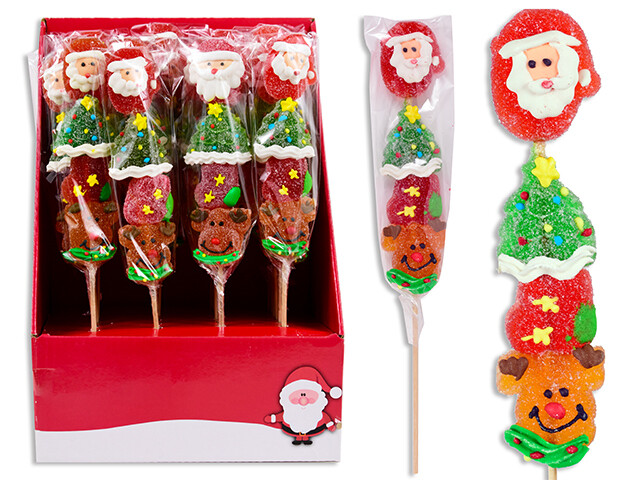 BROCHETTE DE BONBONS 50G (PRESENTOIR DE 24) (XM)