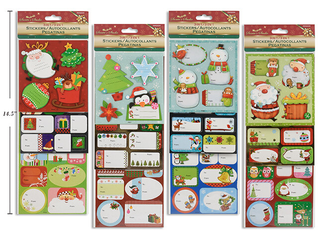ETIQUETTES A CADEAU 3EN1 3D (XM)(P)