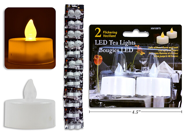 BOUGIES LED VACILLANTS 2MCX (XM)