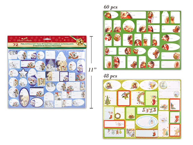 ETIQUETTES A CADEAU AUTOCOLLANTES 48MCX (XM)(G4)