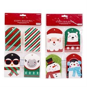 ETIQUETTES A CADEAU IMPRIME 12 MCX (XM)