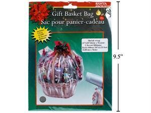 SAC CELLO POUR PANIER CADEAU 24x30PO ( 1 SAC + 3 RUBANS) (XM)