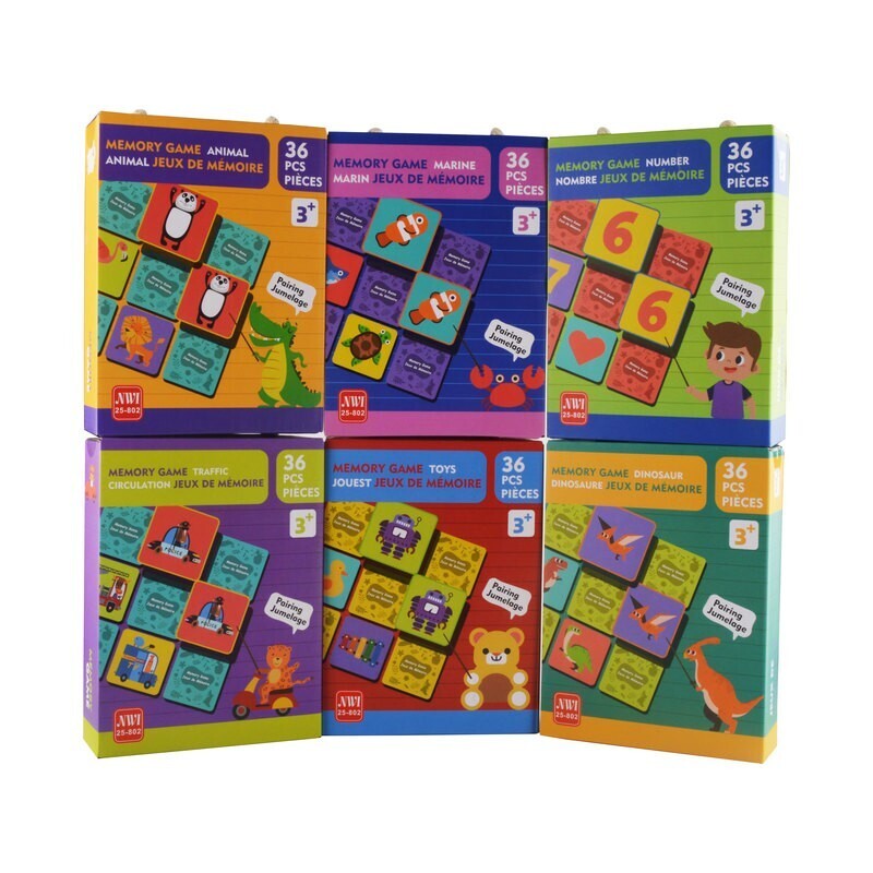 JEUX EDUCATIFS DE MEMOIRE 6 THEMES DIFFERENTS (36MCX) (A7-5)