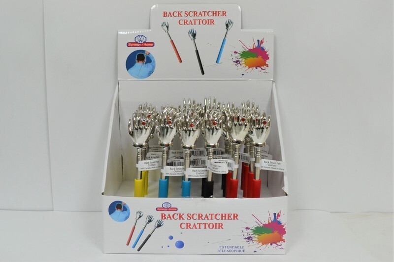 PRESENTOIR DE 24 GRATTE-DOS (REVIENT A 2.50) (M5-4)