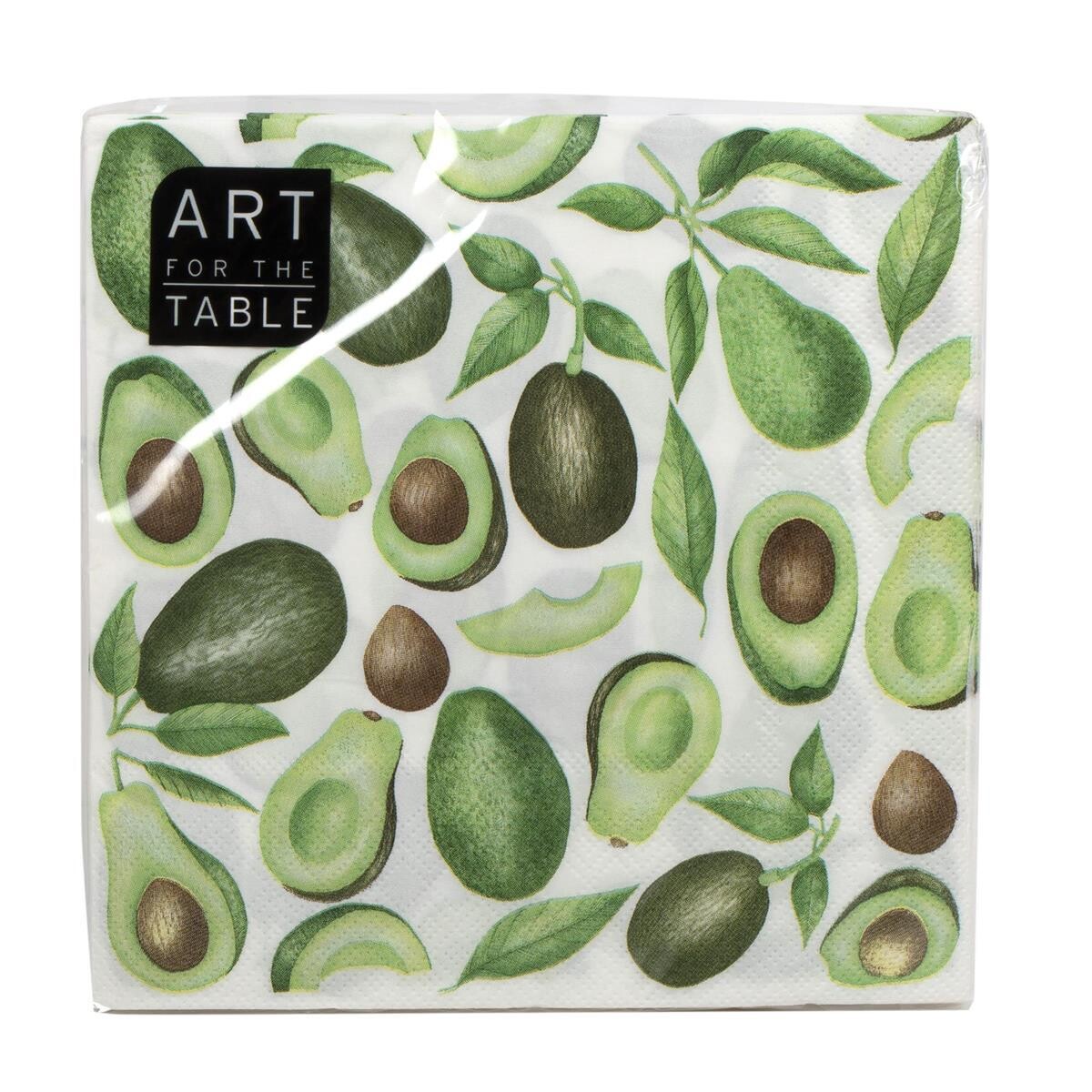 SERVIETTE DE TABLE (20) 13X13 AVOCAT(D3)