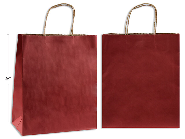 SAC CADEAU ROUGE JUMBO 12.25in (W) x 16-1/8in (H) x 4.75in (D2-2)