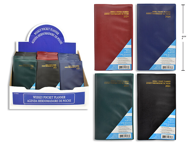 AGENDA 2025 HEBDOMADAIRE DE POCHE 12 MOIS 6.75x3.75PO (RW)