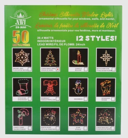 SILHOUETTE DECORATIVE LUMINEUSE 16-18PO (XM)(G1)