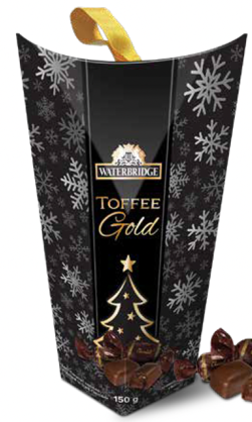 TOFFEE CHOCOLAT NOIR DANS TOUR DE CARTON 150G