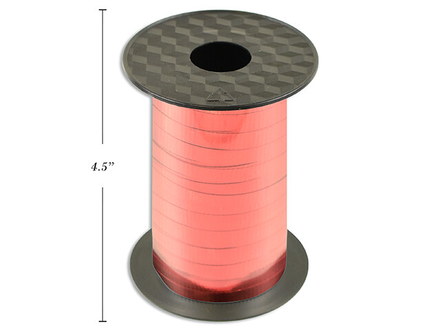 RUBAN A FRISÉ ROUGE MÉTALLIQUE 225PI (D8)