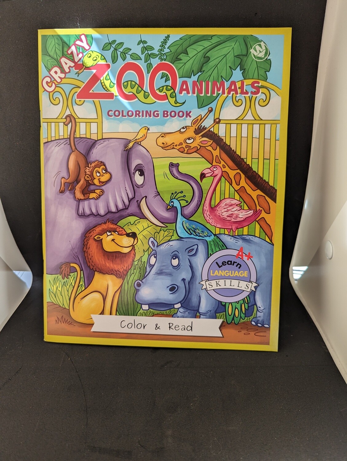 LIVRE A COLORIER ANGLAIS UNIQUEMENT  ZOO(A6-5)