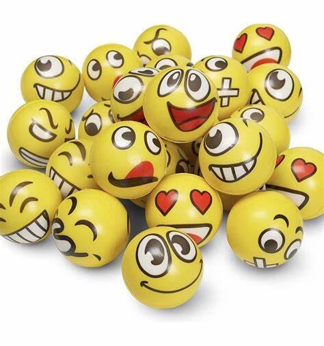 BALLE ANTI STRESS PRESENTOIR DE 24 (A8-2)