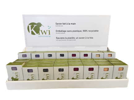 SAVON KIWI (présentoir de 48)(O3-5)