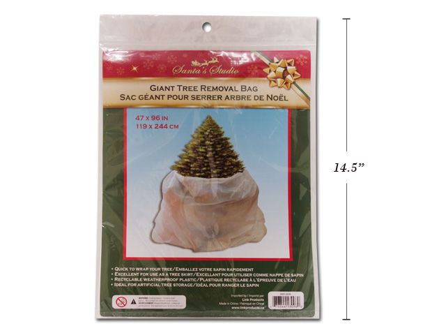 SAC GEANT POUR ARBRE DE NOEL 47x96PO (XM)